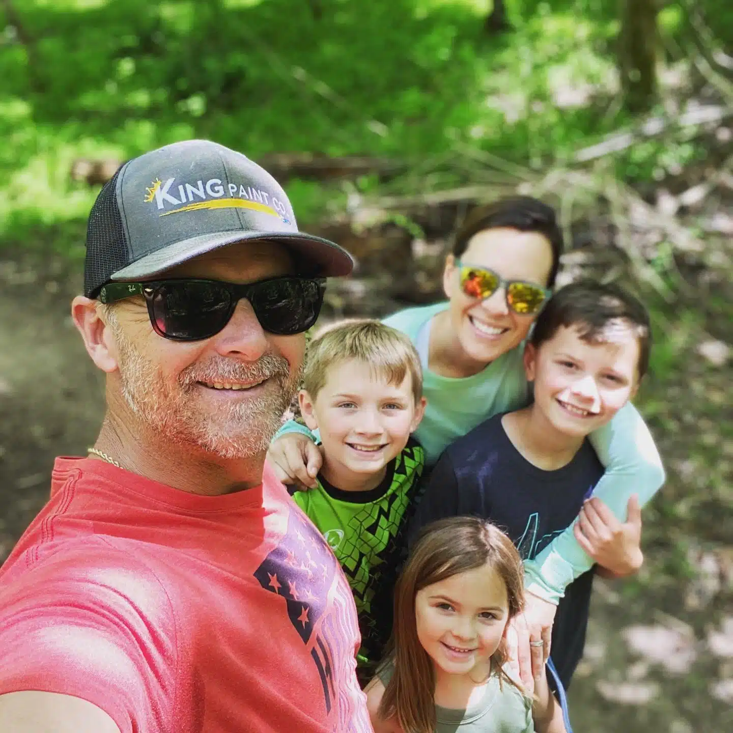 jason fitzgerald hiking with family